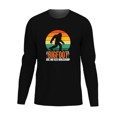 Bigfoot Hide And Seek Men Long Sleeve Shirt